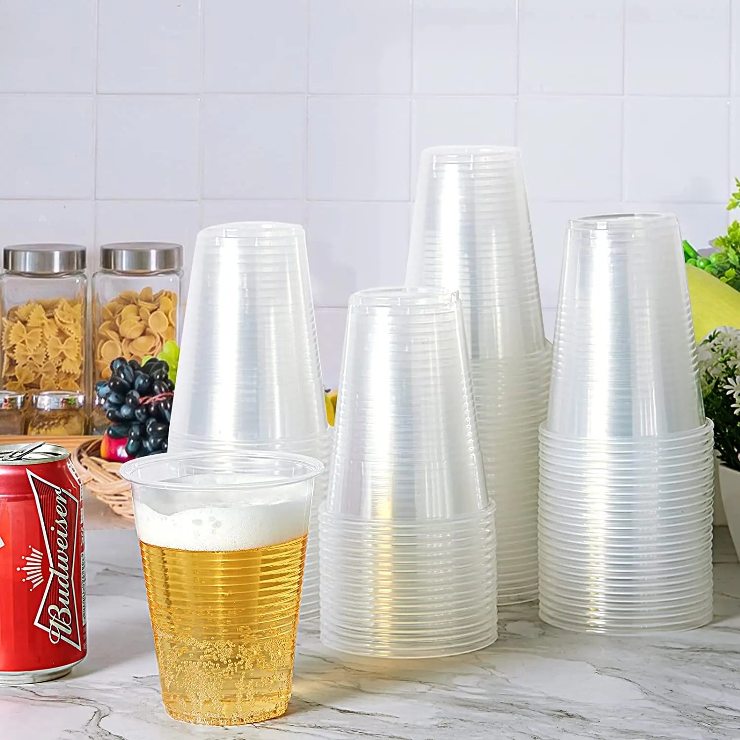 25/50/100 New Disposable Clear Plastic Cup Outdoor Picnic Birthday Kitchen Party Tableware Tasting 200ml Picnic Plastic Cup