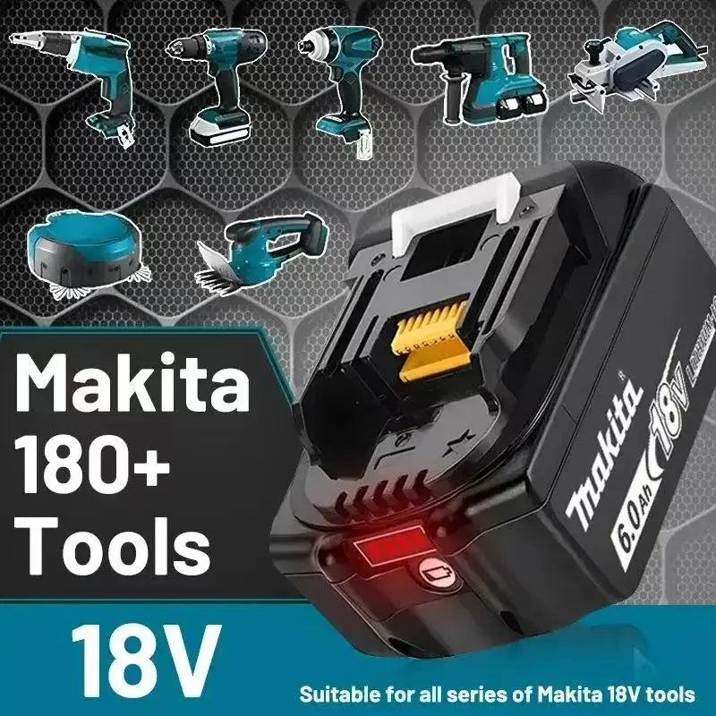 9.0 Ah Makita 18v Battery With Rechargeable Lithium Ion for DDF487 BL1880 BL1860B LXT400 Power Tool Makita 18 v Battery