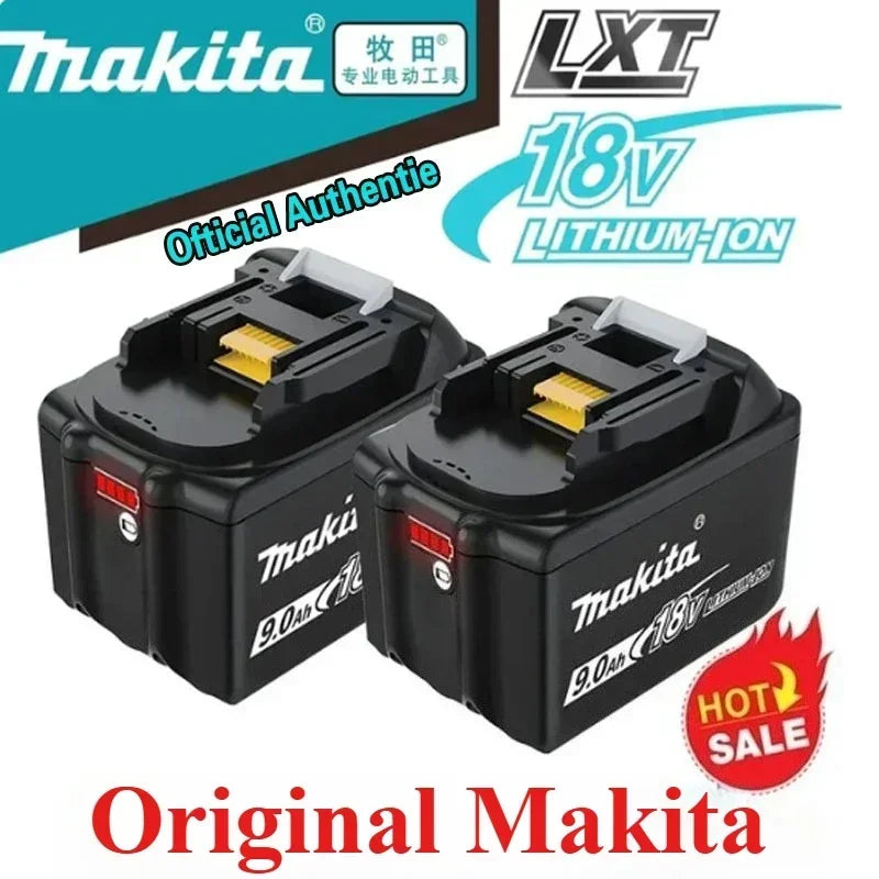 9.0 Ah Makita 18v Battery With Rechargeable Lithium Ion for DDF487 BL1880 BL1860B LXT400 Power Tool Makita 18 v Battery