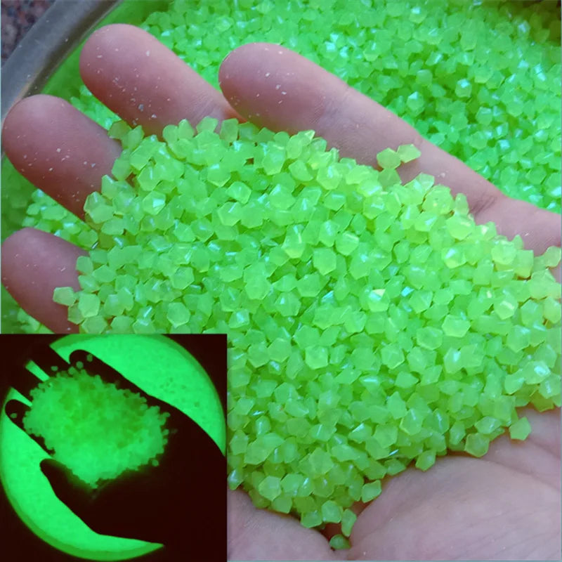 Luminous Sand Glow In Dark Stone Pebble Garden Yard Outdoor Path Lawn Decoration Fish Tank Aquarium Home DIY Decor 3-5mm