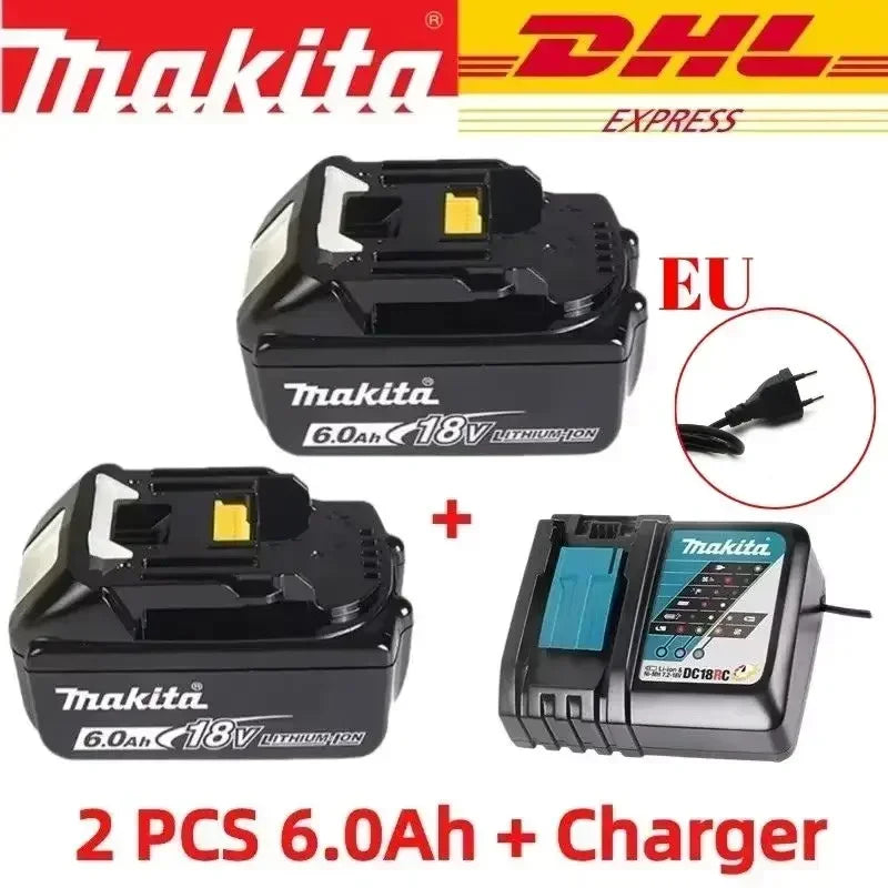9.0 Ah Makita 18v Battery With Rechargeable Lithium Ion for DDF487 BL1880 BL1860B LXT400 Power Tool Makita 18 v Battery