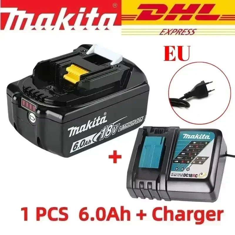9.0 Ah Makita 18v Battery With Rechargeable Lithium Ion for DDF487 BL1880 BL1860B LXT400 Power Tool Makita 18 v Battery