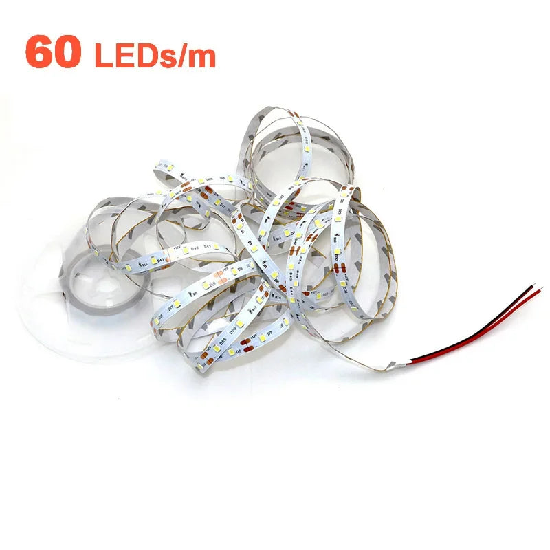 12V 24V LED Strip 2835 120LEDs/m Home Lamp Strip Pink Red Ice Blue Green Golden Yellow Orange Flexible Waterproof Soft Lamp Bar