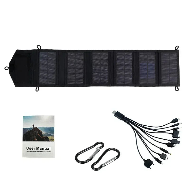 1000W Foldable Solar Panel USB Type C Mobile Phone Charging Waterproof Outdoor PC Hiking Camping Portable Battery Bank Charging