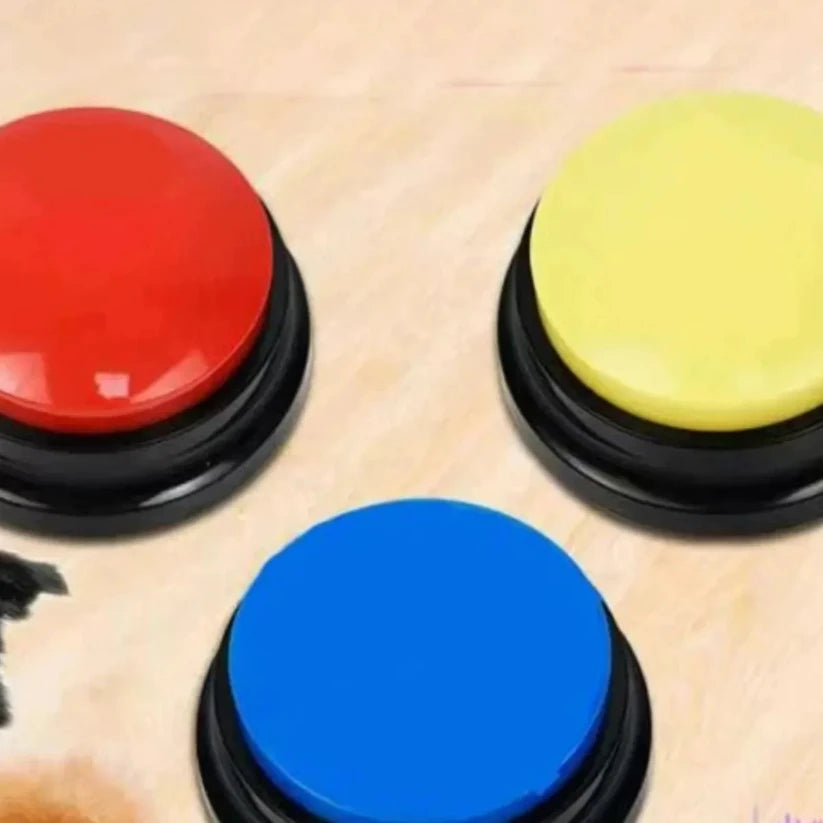 Dog Communication Buttons Voice Recording Button for Pet Training Buzzer 30 Second Record Playback Funny Gift for Talking Pet