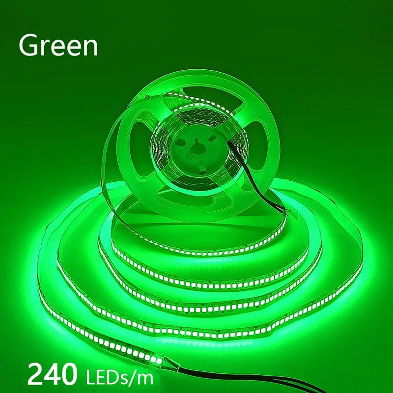 12V 24V LED Strip 2835 120LEDs/m Home Lamp Strip Pink Red Ice Blue Green Golden Yellow Orange Flexible Waterproof Soft Lamp Bar