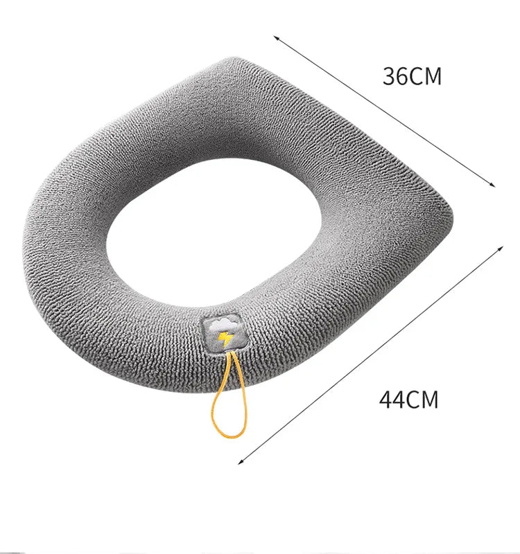 Thicken Toilet Seat Cover Mat Winter Warm Soft Washable Closestool Mat Seat Case Toilet Lid Pad Bidet Cover Bathroom Accessories